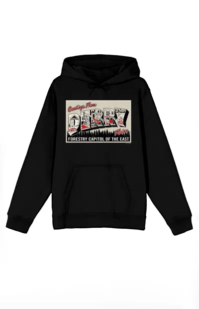 Pacsun Men's Welcome To Derry Greeting Hoodie In Black