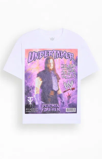 Pacsun Men's Wwe Undertaker Terrified T-shirt In White