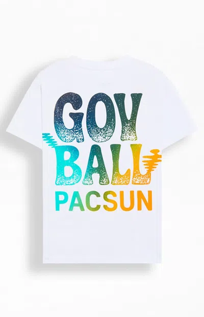 Pacsun Men's X Gov Ball Apple T-shirt In White