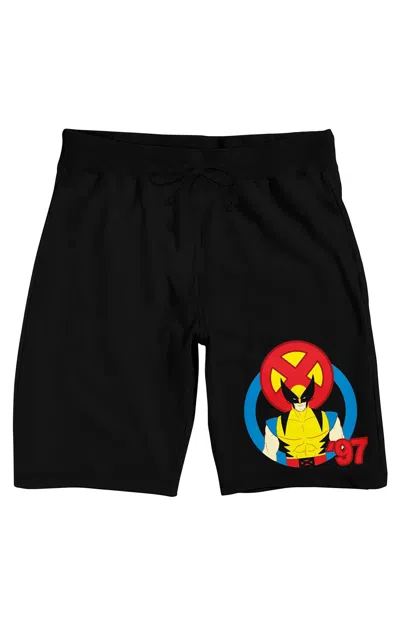 Pacsun Men's X-men '97 Wolverine French Terry Shorts In Black