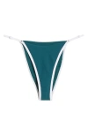 Pacsun Miriam High Cut Bikini Bottoms In Green