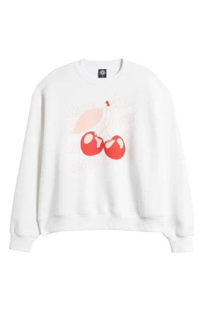Pacsun Mon Cheri Graphic Sweatshirt In Bright White