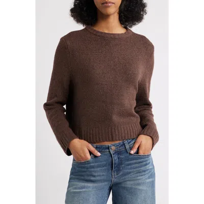 Pacsun Naomi Crewneck Sweater In Brown
