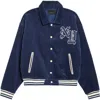 Pacsun Ny Corduroy Varsity Jacket In Blue
