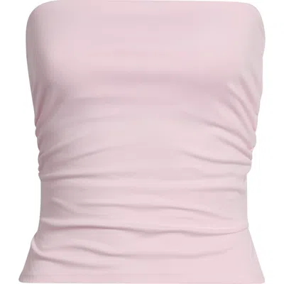 Pacsun Ophelia Ruched Tube Top In Pink
