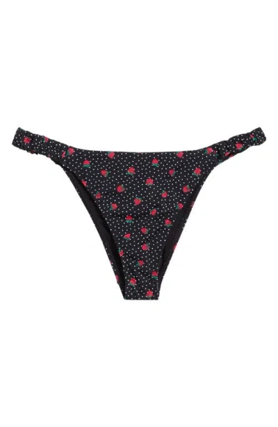 Pacsun Ophelia Side Scrunch Bikini Bottoms In Multi