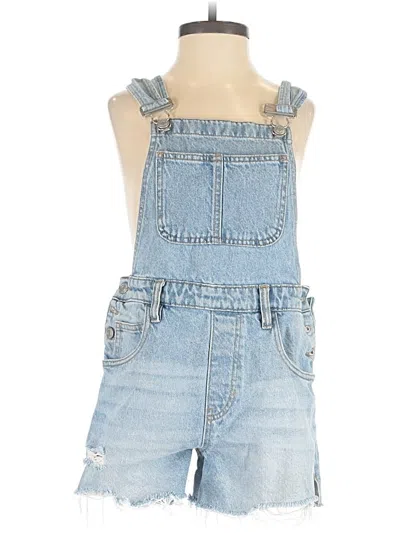 Pre-owned Pacsun Overall Shorts In Blue