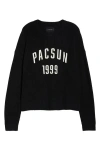 Pacsun Oversize 1999 Cotton Sweater In Black