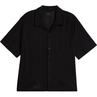 Pacsun Oversize Pointelle Camp Shirt