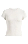 Pacsun Pansy Stretch Cotton Rib T-shirt In Heather Grey