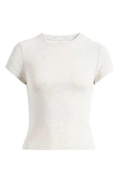 Pacsun Pansy Stretch Cotton Rib T-shirt In Heather Grey