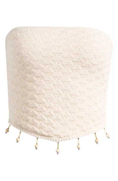 Pacsun Phoebe Knit Tube Top In White