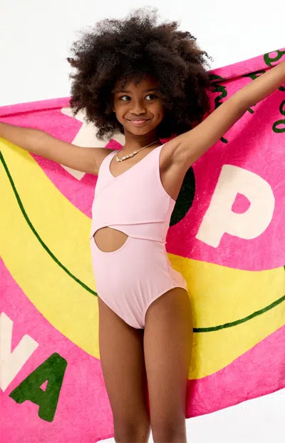 Pacsun Kids' Pink Cutout One Piece Swimsuit