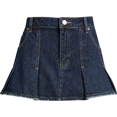 Pacsun Piper Denim Micro Miniskirt In Blue
