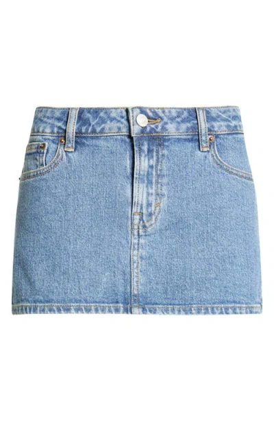 Pacsun Piper Denim Miniskirt In Blue