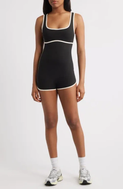 Pacsun Piping Bodysuit In Black
