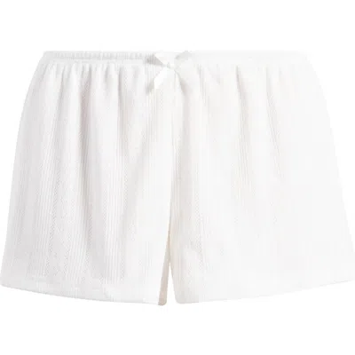 Pacsun Pointelle Shorts In Bright White