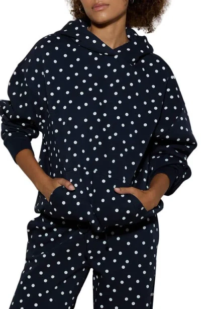 Pacsun Polka Dot Hoodie In Black