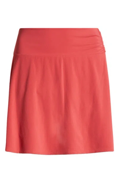 Pacsun Princess Cinch Skort In Cardinal/red