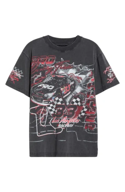 Pacsun Pro Tour Vintage Cotton Graphic T-shirt In Black
