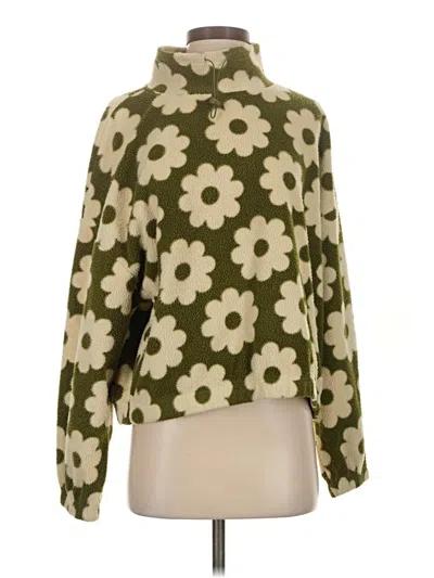 Pre-owned Pacsun Pullover Sweater In Green