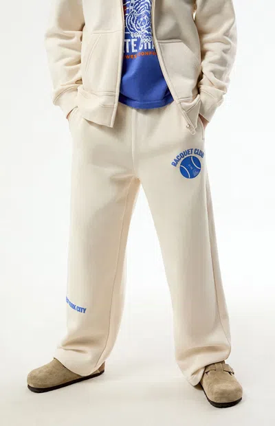 Pacsun Racquet Club Baggy Sweatpants In Natural In Neutral