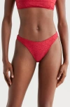 Pacsun Ramona Eyelet Bikini Bottoms In Jester Red