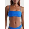 Pacsun Ramona Eyelet Foldover Bikini Top In Surf The Web