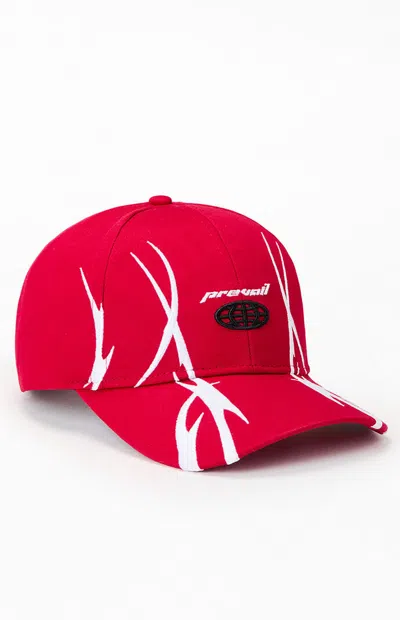 Pacsun Red Ascend Prevail Snapback Hat