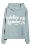 Pacsun Redefine Your Boundaries Graphic Sweatshirt In Blue