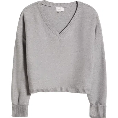 Pacsun Renata V-neck Sweater In Heather Gray