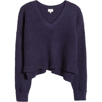 Pacsun Renata V-neck Sweater In Peacoat