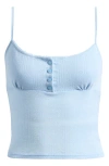Pacsun Robin Pointelle Camisole In Blue