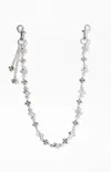 Pacsun Roll The Dice Wallet Chain In Silver In Silver