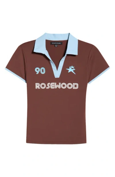 Pacsun Rosewood Soccer T-shirt In Brown