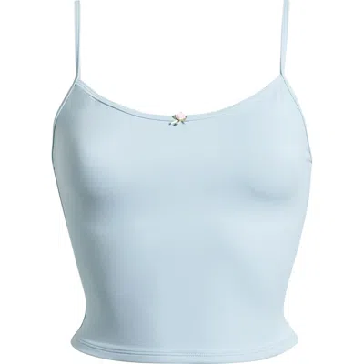 Pacsun Rosie Tankini Top In Celestial Blue/rose