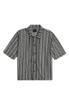 Pacsun Rumi Oversize Open Knit Camp Shirt