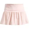 Pacsun Sakura Eyelet Foldover Skirted Bikini Bottoms In Pink