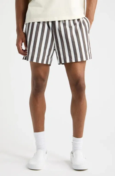 Pacsun Sand Striped 4.5-inch Swim Trunks In Multi