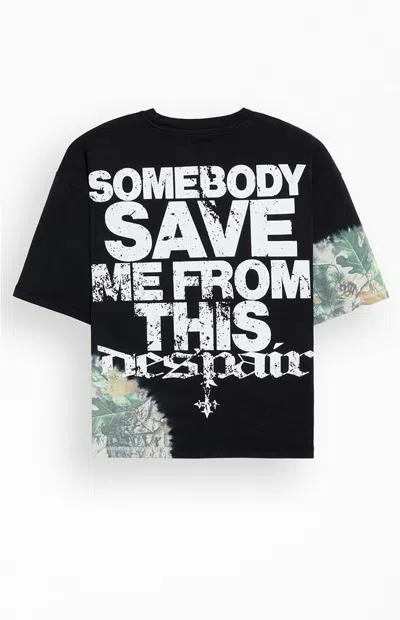 Pacsun Save Me Camo T-shirt In Black