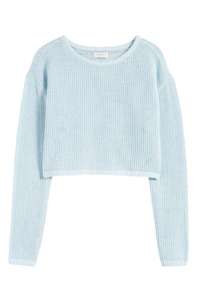 Pacsun Sea Breeze Open Stitch Sweater In Omphalodes