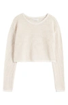 Pacsun Sea Breeze Open Stitch Sweater In White Sand