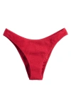 Pacsun Shelley Scrunch High Leg Bikini Bottoms In Red
