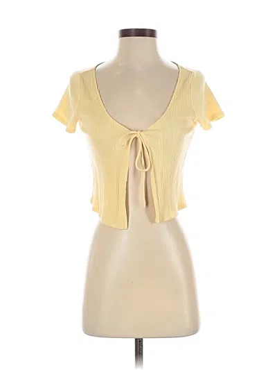 Pre-owned Pacsun Short Sleeve T-shirt In Yellow