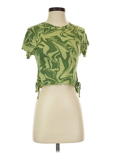 Pre-owned Pacsun Short Sleeve T-shirt In Green