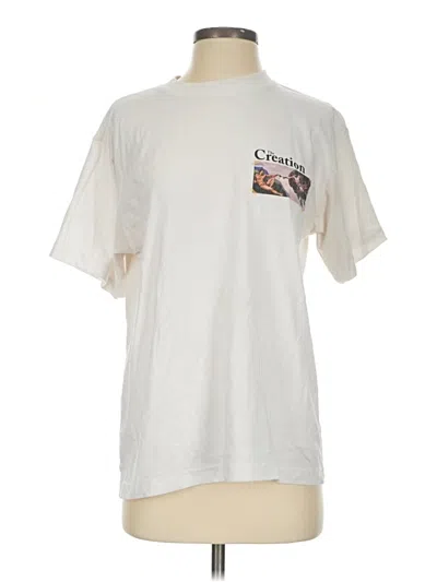 Pre-owned Pacsun Short Sleeve T-shirt In Ivory