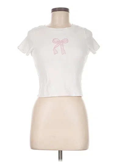 Pre-owned Pacsun Short Sleeve T-shirt In White
