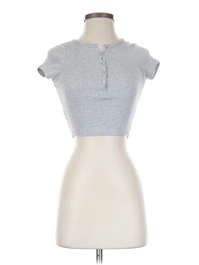 Pre-owned Pacsun Short Sleeve Turtleneck In Gray