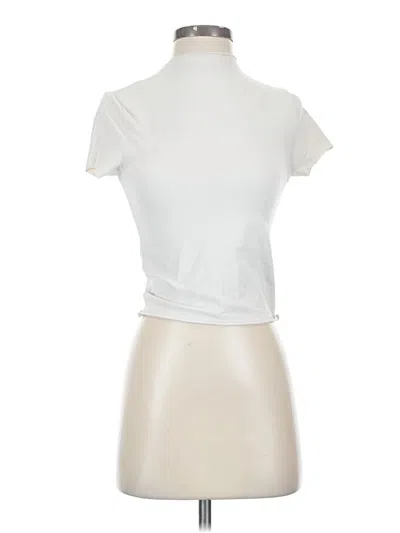 Pre-owned Pacsun Short Sleeve Turtleneck In White
