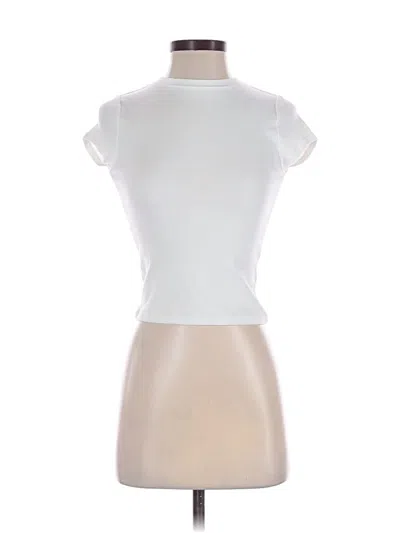 Pre-owned Pacsun Short Sleeve Turtleneck In White